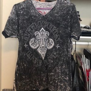 Men’s size small reversible affliction T-shirt